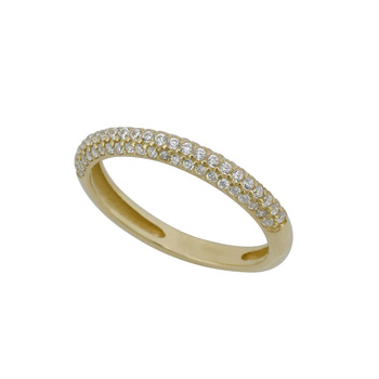 Δαχτυλίδι Κ9 χρυσό με ζιργκόν